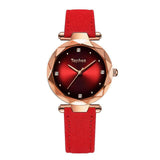 Colorful Leather Surface Starry Sky Wrist Watches